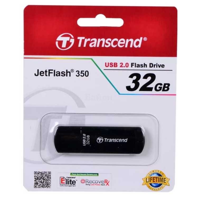 Флэш-диск Transcend 32Gb JetFlash 350 черный