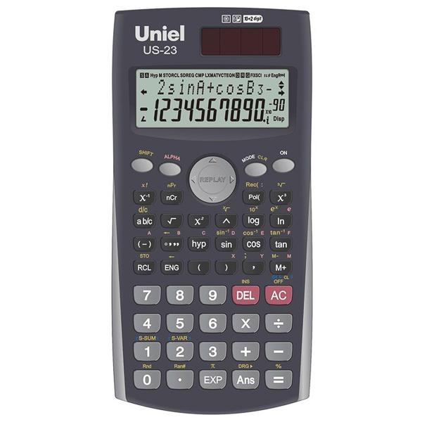 Калькулятор инжен. Uniel US-23 10+2-разр. 2-хстр.