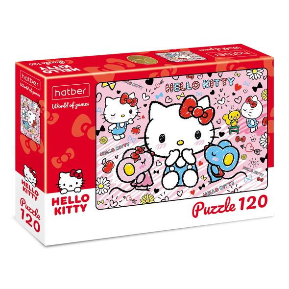 Пазл  120 эл. 230*165мм Хатбер "Hello Kitty"