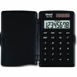 Калькулятор карм. Uniel UK-14K  8-разр.  94*60мм черн.