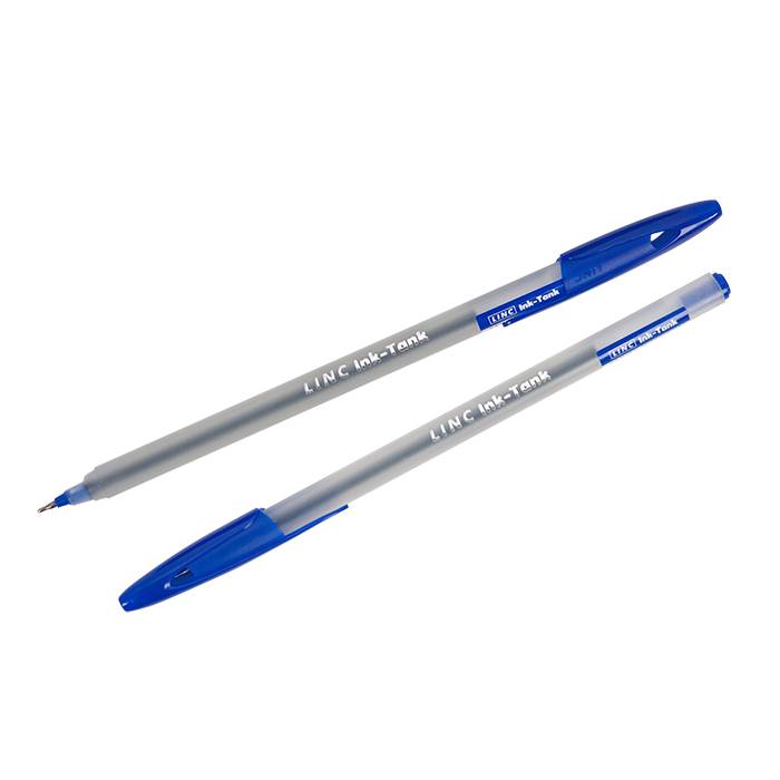 Ручка Linc Ink Tank 0,6 круглый корп. синяя