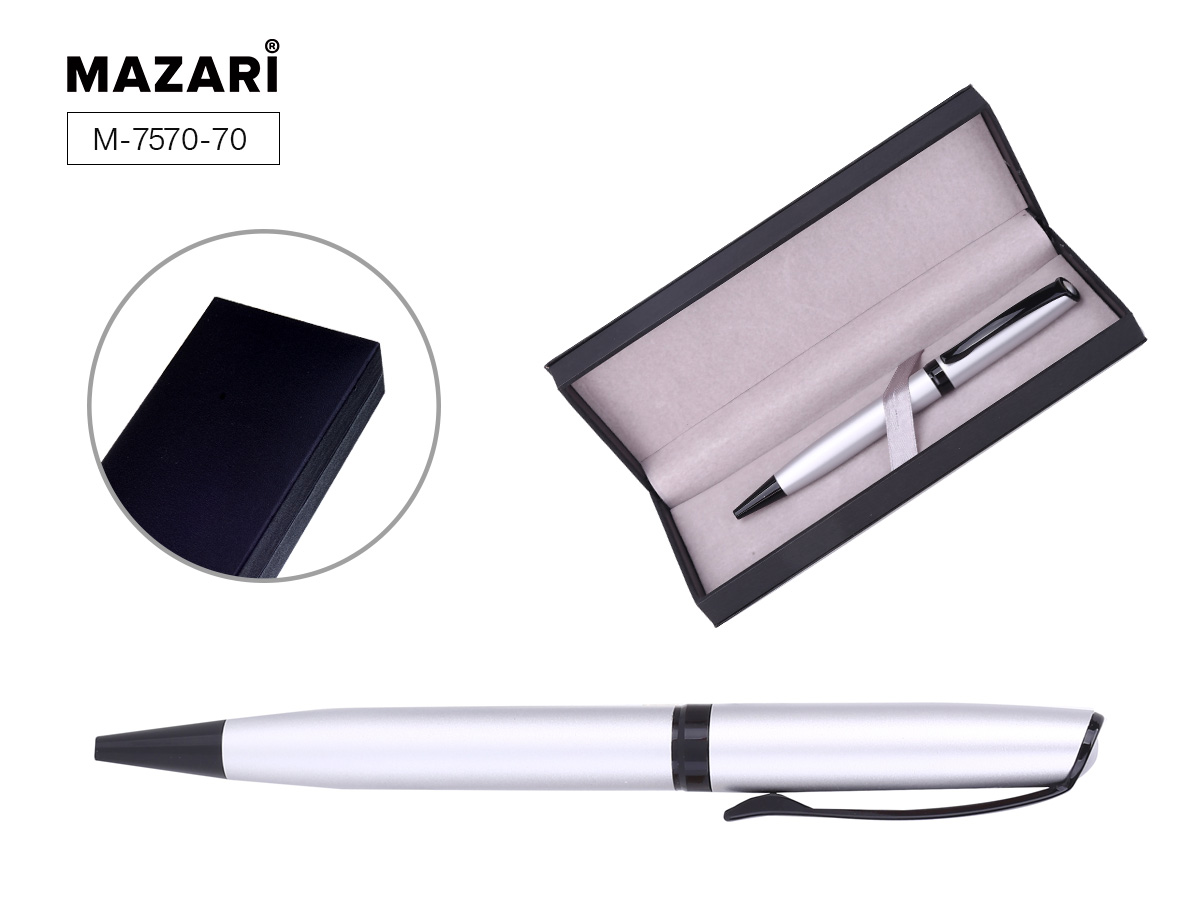 Ручка Mazari поворот.мех. Orlando S 0,7мм металл.кор. синяя