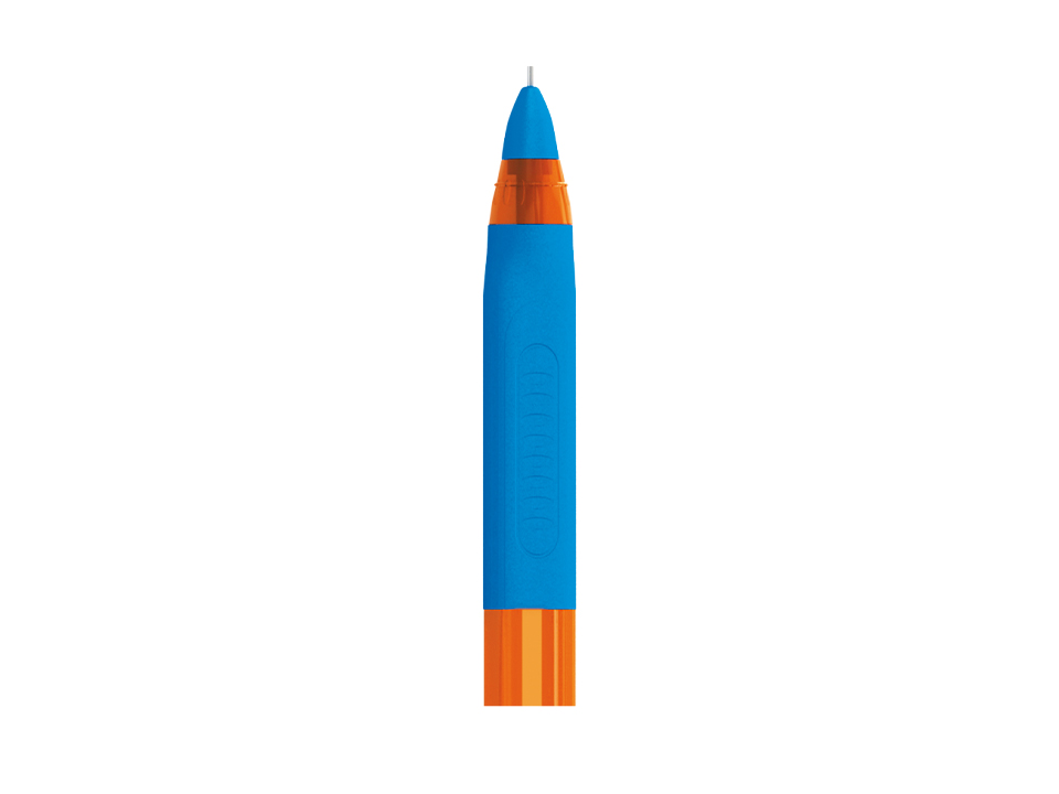 Ручка Berlingo Skyline 0.7мм трехгранная грип св.-синяя