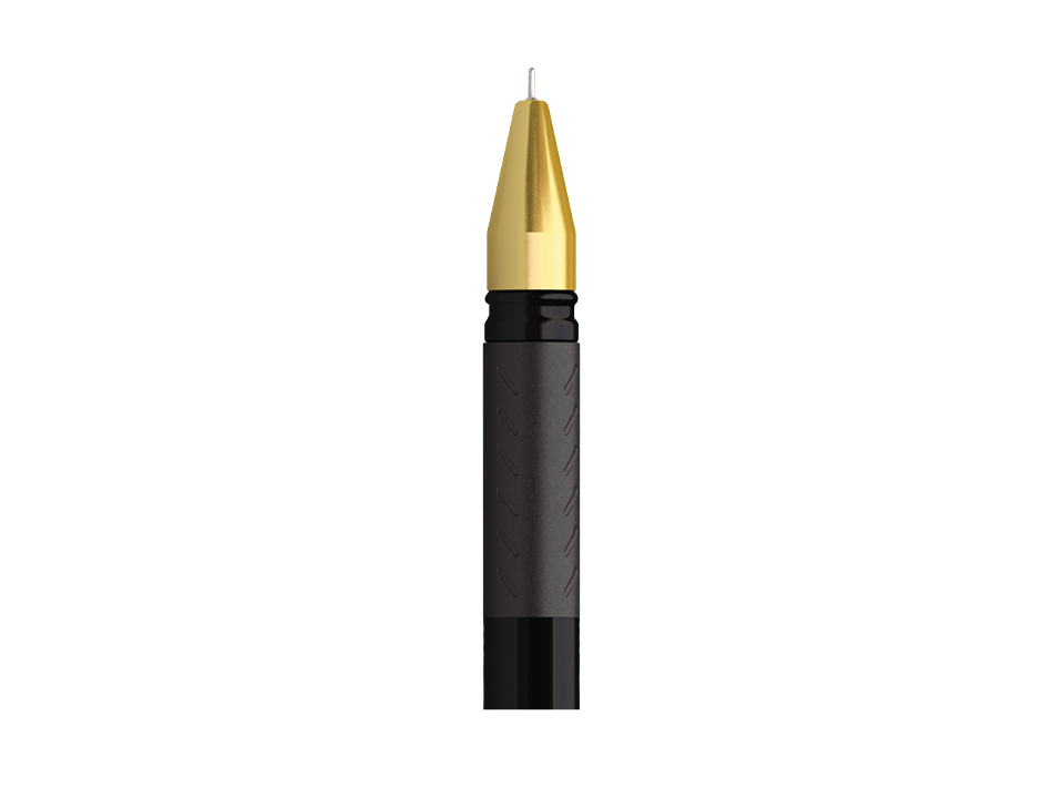 Ручка Berlingo xGold  0,7мм игол.нак. черная