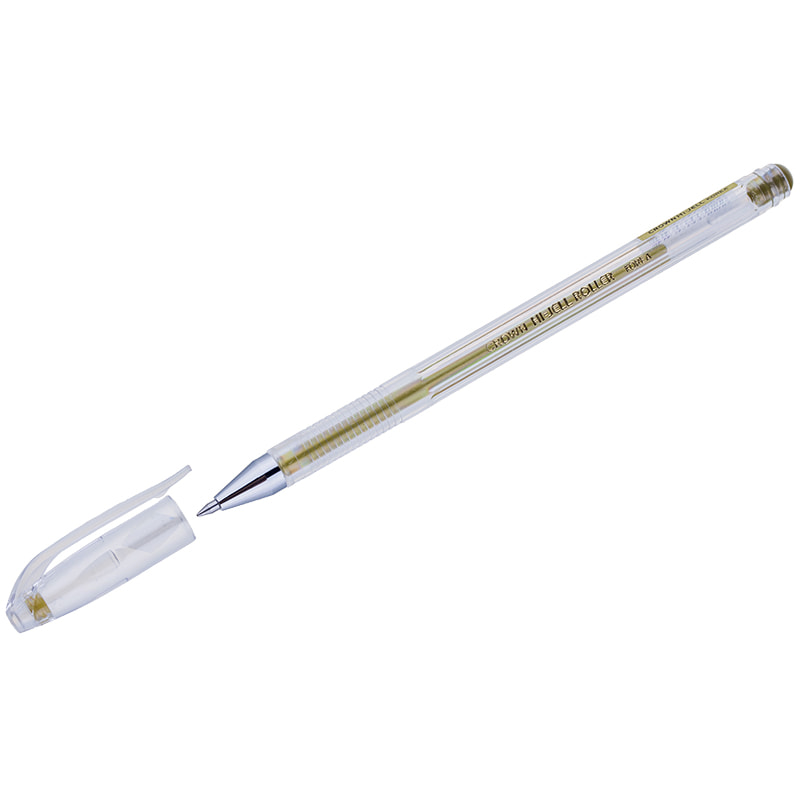 Ручка гел. CROWN металлик 0,7 золотая