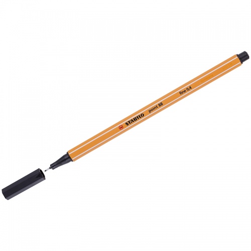 Ручка капилярная Stabilo 0,4мм Point 88 черная