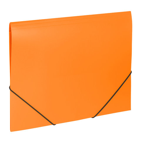 Папка на резинках Brauberg Office 0,5мм на 300л оранжевая