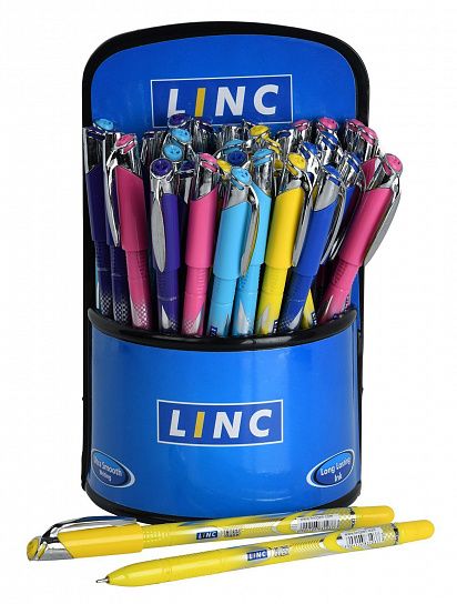 Ручка Linc Gliss 0,7 синяя дисплей