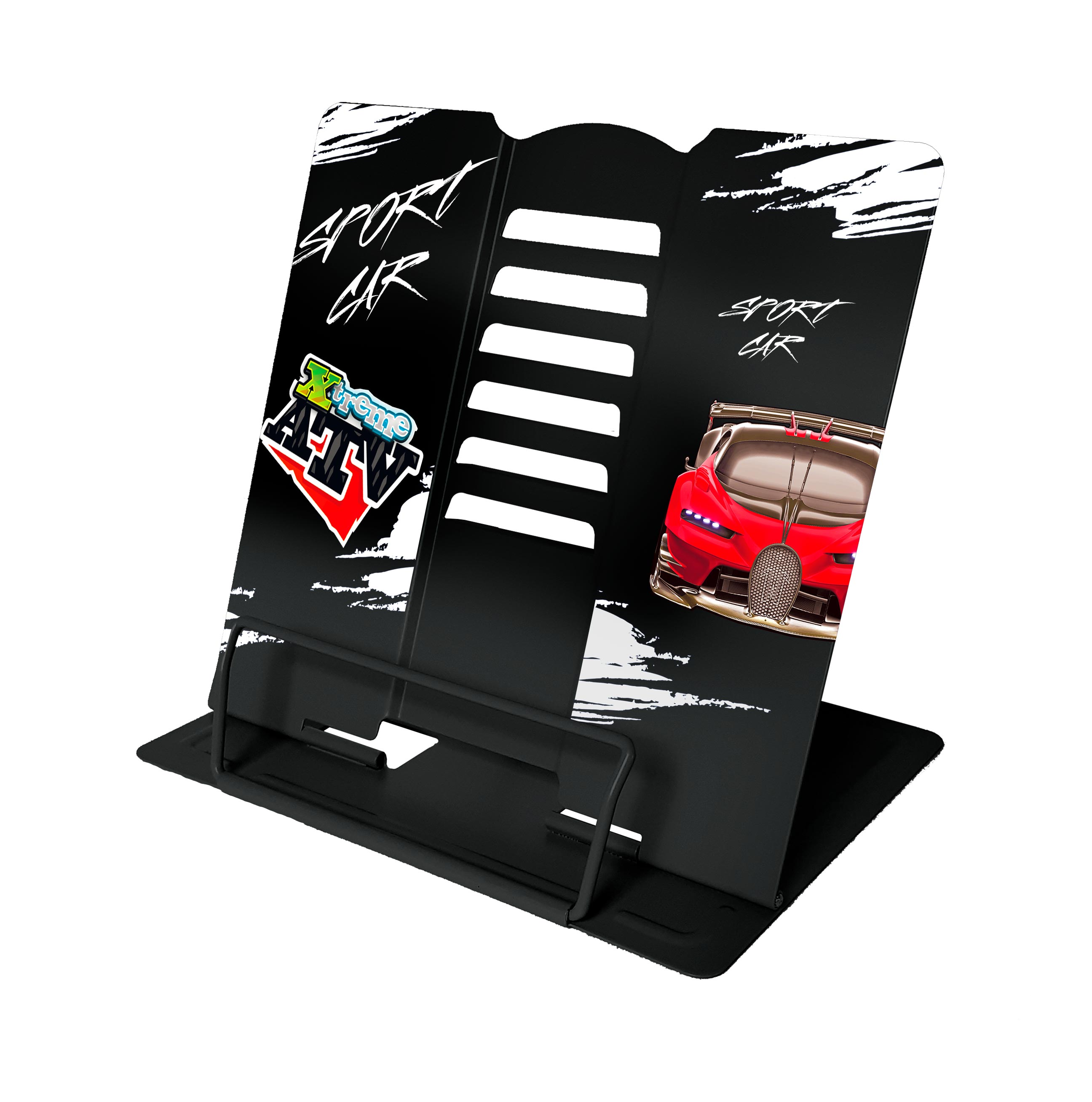 Подставка для книг и планшета Пчелка металл Sport car