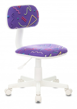 Кресло детское Бюрократ CH-W201NX фиолетовый пласт.белый