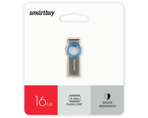 Флэш-диск Smart Buy 16GB "MC2" металл синий