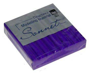 Пластика Сонет флуоресцентная брус 56гр. фиолетовый