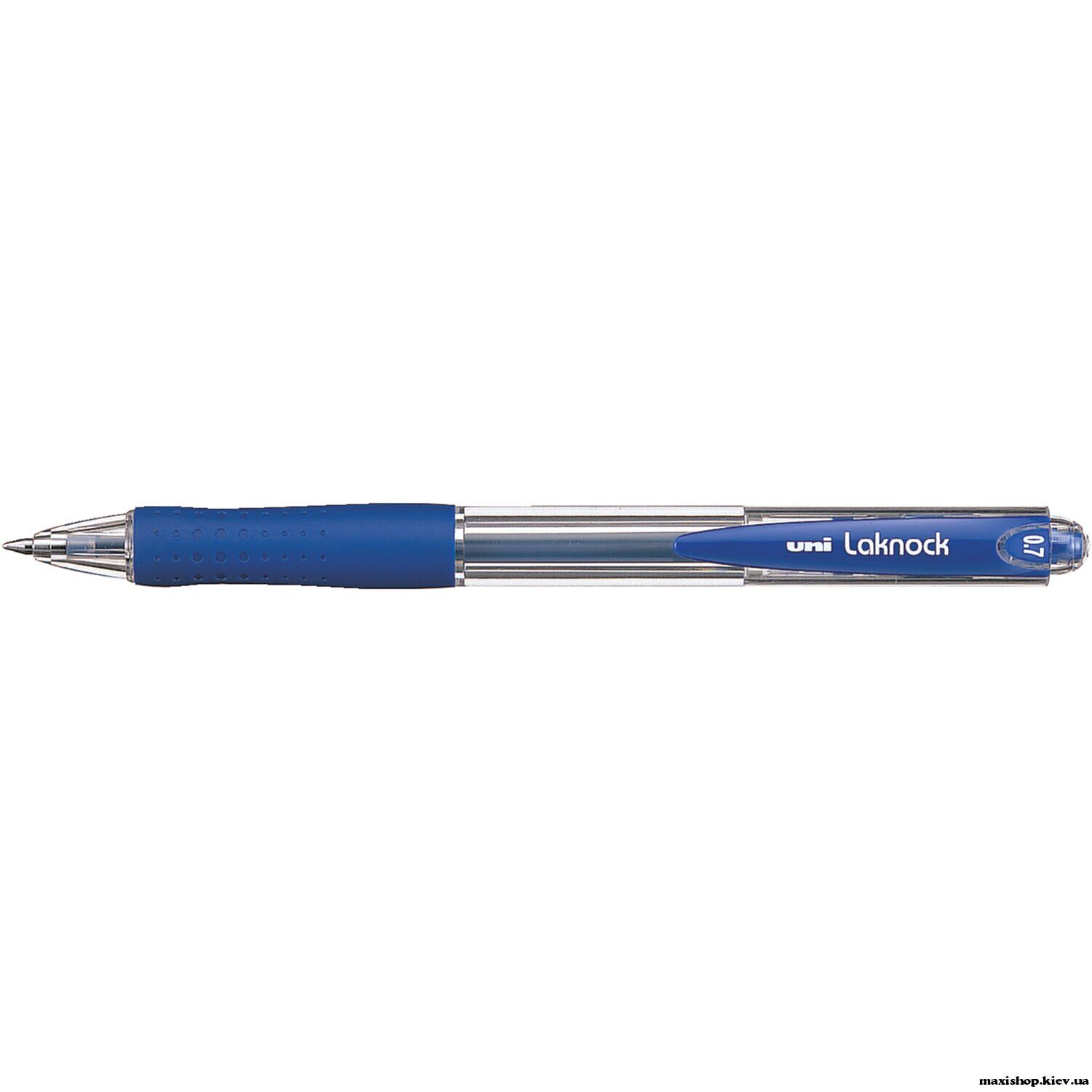 Ручка UNI Laknock авт. 0,7мм синяя