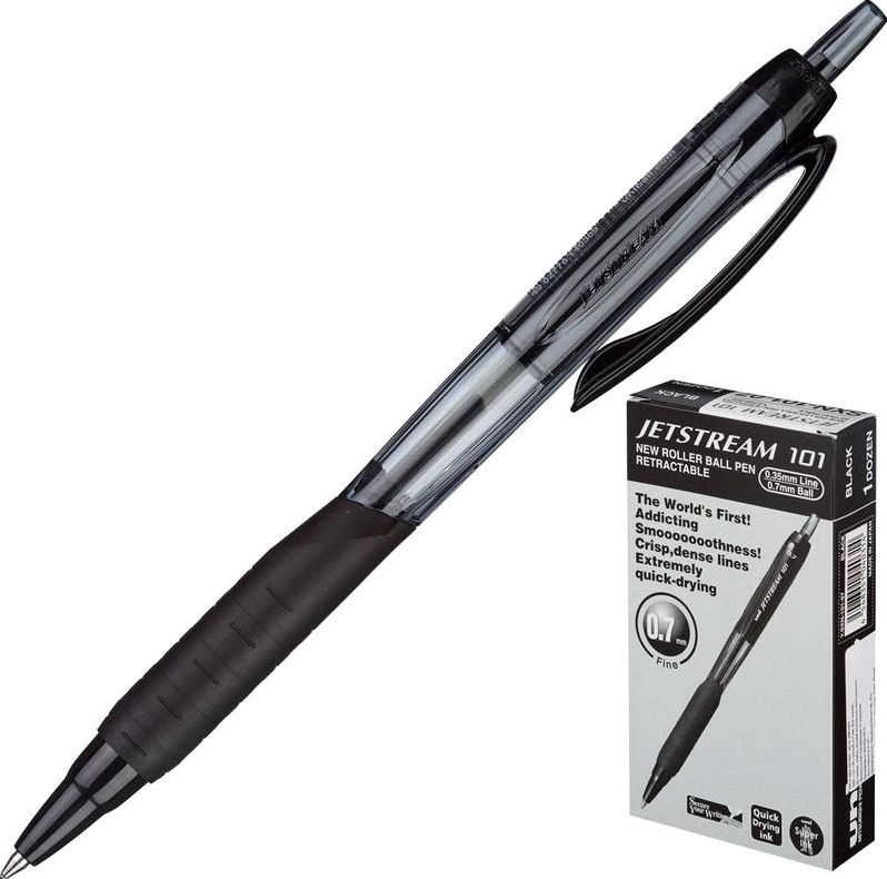 Ручка UNI Jetstream авт. 0,7мм черная